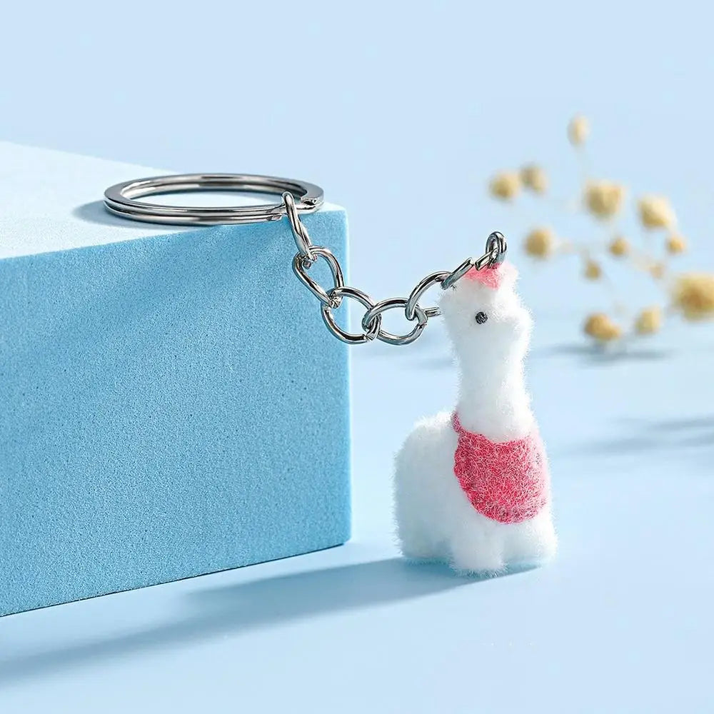 Cartoon Plush Koala Keychain – Cute Fluffy Doll Bag Pendant, DIY Keyring Charm Gift for Women