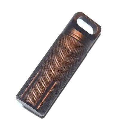 New Aluminum EDC Survival Kit – Waterproof Seal Bottle Capsule, Airtight Pill Case, Outdoor Tools Storage Container