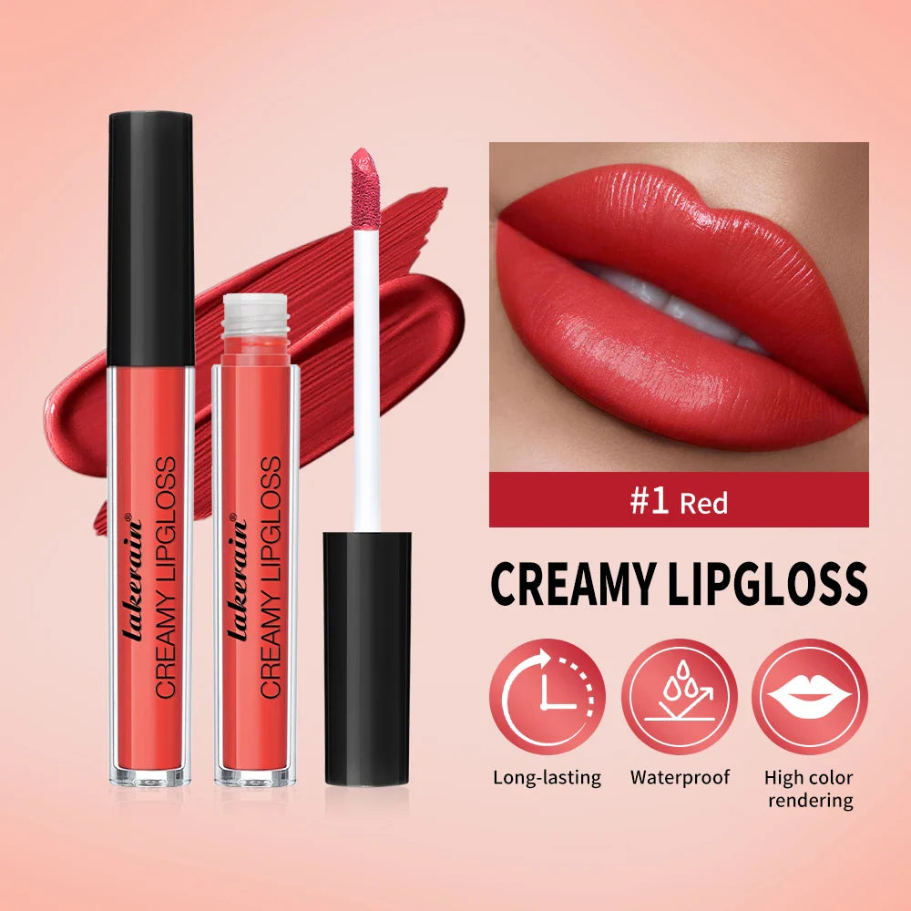 Velvet Matte Lip Gloss – 8 Colors Long-Lasting, Non-Drying, Moisturizing Plumping Lipstick for All Skin Tones