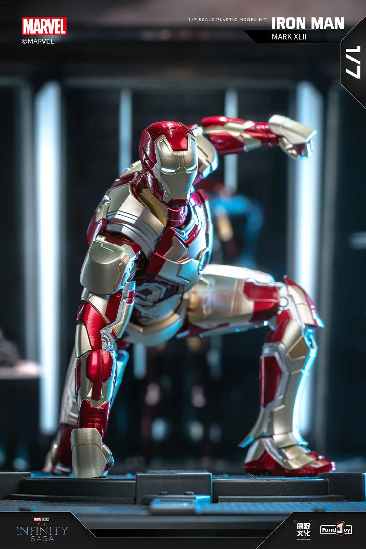 1:7 Original FondJoy Iron Man Action Figures – MK42, MK43, MK5, MK6, MK7 DIY Model, Tony Stark Legend Collection Toy for Kids Gift