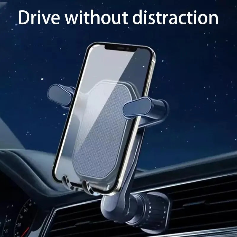 Air Vent Car Phone Holder | Gravity Lock Phone Mount | 360-Degree Flexible Adjustment | Universal Auto Stand for 4-7 Inches