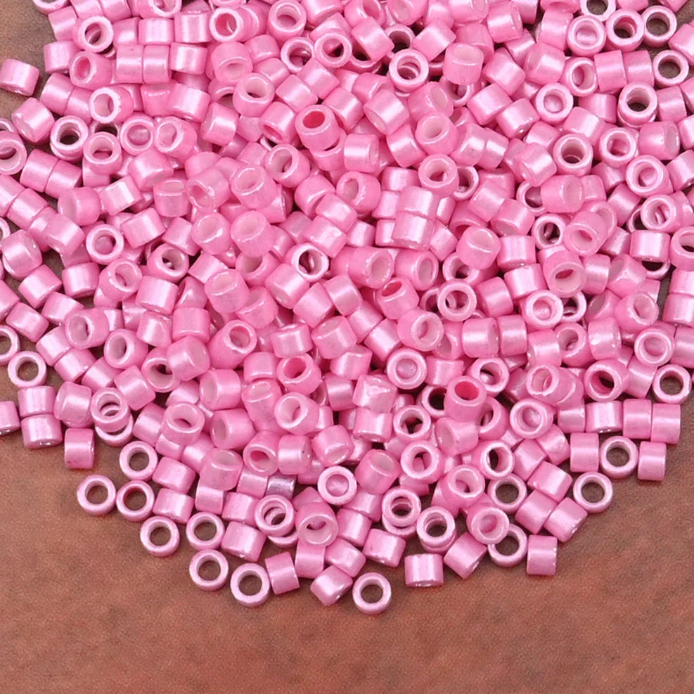2.5mm Mini Glass Cylinder Beads – Antique Pearl Color Craft Beads for DIY Bracelets & Necklaces Jewelry Making Accessories