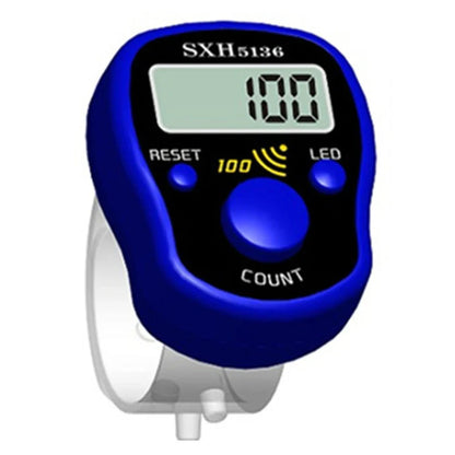 Mini Stitch Marker Finger Counter — LCD Electronic Digital Row Counting Tally Tool