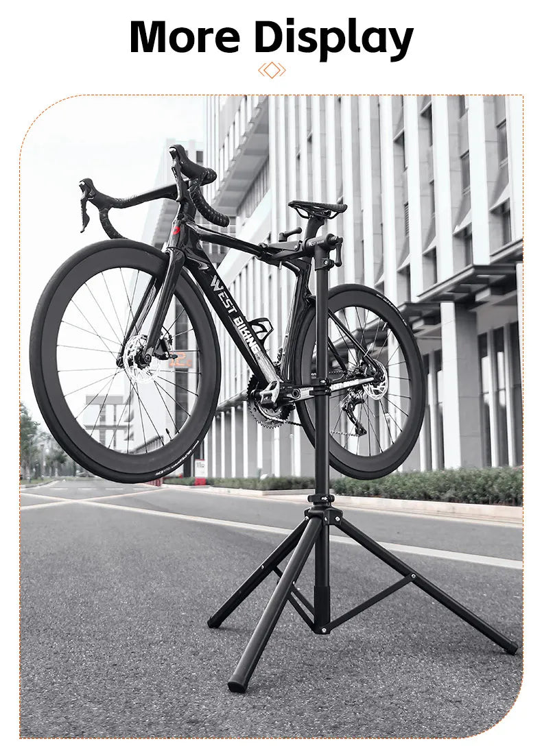 WEST BIKING Foldable Bike Repair & Display Stand – Multipurpose Wall/Floor Rack for Bicycle Storage & Maintenance