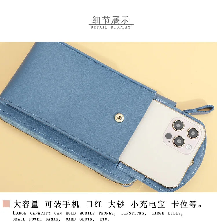 Long Women’s PU Leather Wallet – Double Zipper Tassel Clutch with Coin Purse & Card Holder