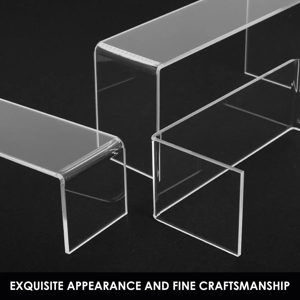 3/6/9PCS Acrylic Display Stand — Transparent Organizer for Perfume, Dolls & Jewelry