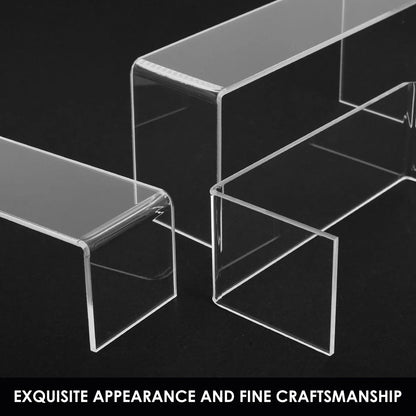3/6/9PCS Acrylic Display Stand — Transparent Organizer for Perfume, Dolls & Jewelry