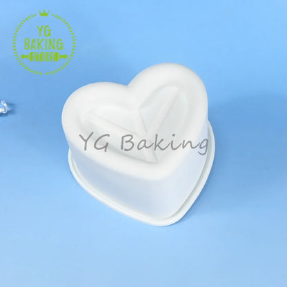 Dorica Silicone Dessert Mold — Single Bento Round, Heart, Square & Star Pudding, Mousse & Chocolate Baking Pan for DIY Cakes and Pastries