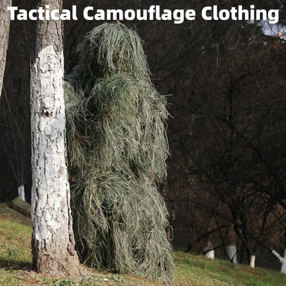 3D Camouflage Ghillie Hunting Suit | 5-Piece Withered Grass Camouflage Set