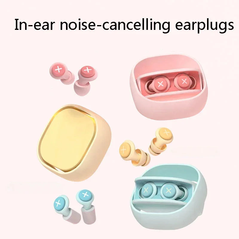 New Silicone Earplugs for Sleep – Soft Noise Cancelling, Soundproof Foam with Slow Rebound Protection