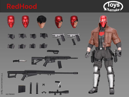 ToysRemake TRD001 1/12 Red Hood Action Figure — 6" Movable Detective Comics Anime Mini Head Sculpt Collectible Full Set