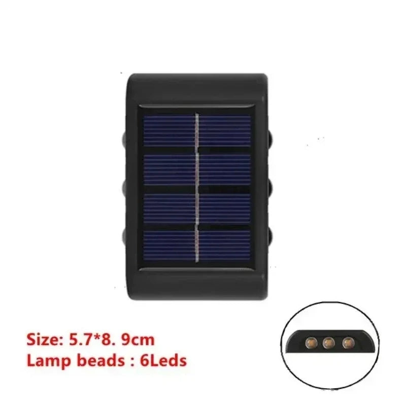 Solar LED Outdoor Wall Light - Waterproof Solar Sensor Lamp for Garden, Yard & Street Decoration