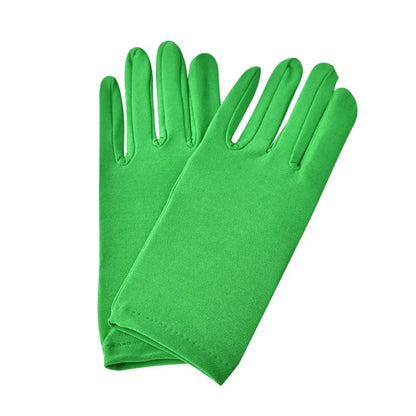 Women’s Satin Summer Gloves – Thin Breathable Solid Color UV Sun Protection Gloves for Driving, Dance & Ceremonial Performance