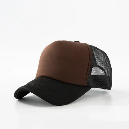 Custom Logo Trucker Hat - Adjustable Polyester Mesh Baseball Cap for Men & Women