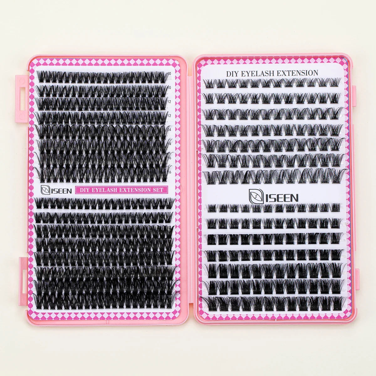 DIY Lash Extension Kit – Mix Individual Lash Clusters with Lash Bond & Seal, Includes Tweezers for Eyelash Extensions