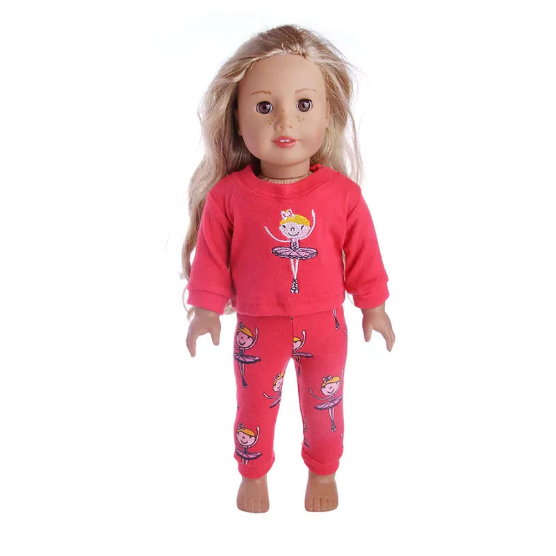 15-Style Doll Pajamas & Nightgowns – Cute Patterns for 18-Inch American & 43cm Born Dolls, Doll Accessories Toy