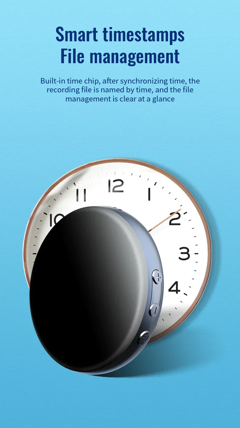 Digital Voice Recorder 64GB – Activated USB Flash Magnet Dictaphone with HD Noise Reduction, 100-Hour Audio & MP3 Player