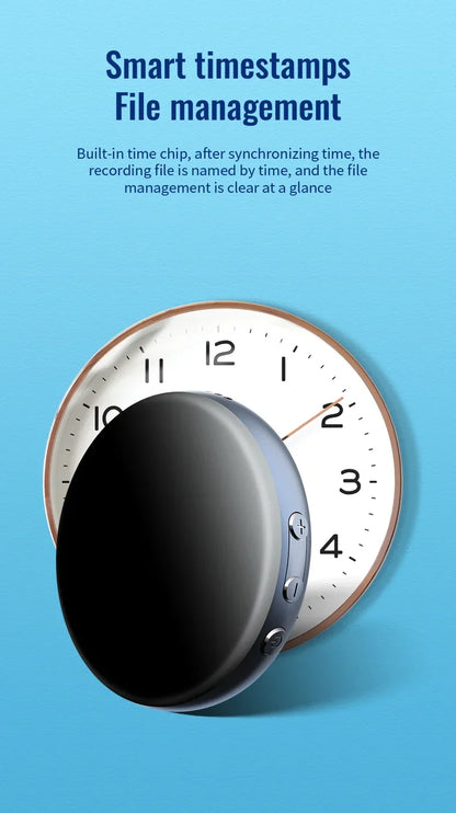 Digital Voice Recorder 64GB – Activated USB Flash Magnet Dictaphone with HD Noise Reduction, 100-Hour Audio & MP3 Player