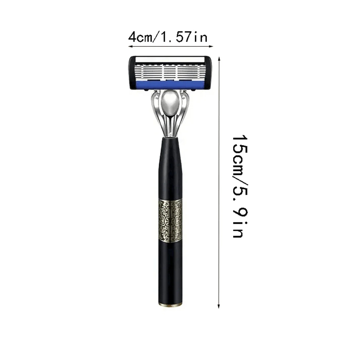Men’s 7-Layer Stainless Steel Safety Razor – Washable Manual Shaver with Beard Guard & Metal Razor Holder
