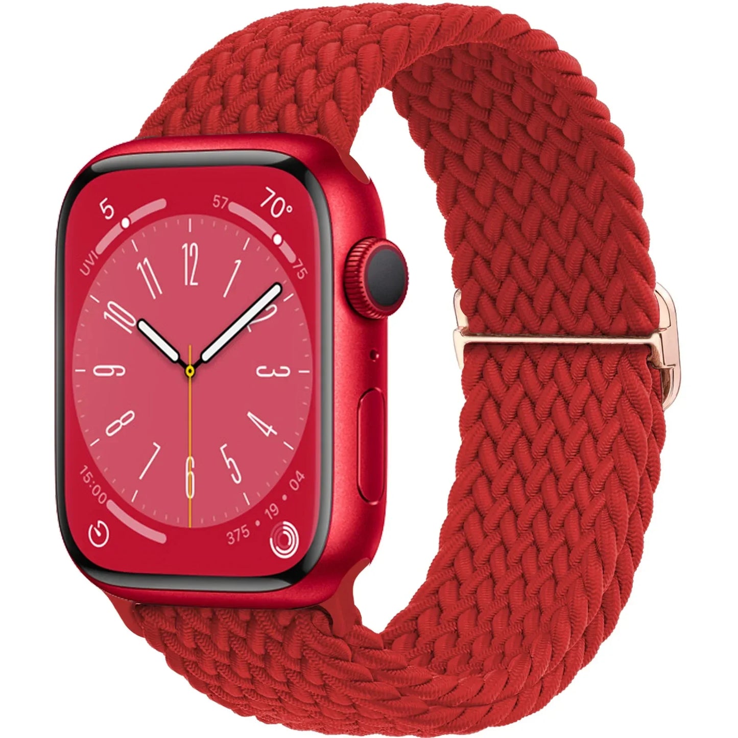 Elastic Braided Solo Loop Apple Watch Band – Adjustable Stretch Strap for Series SE, 5–11 & Ultra 3 (40mm–49mm)