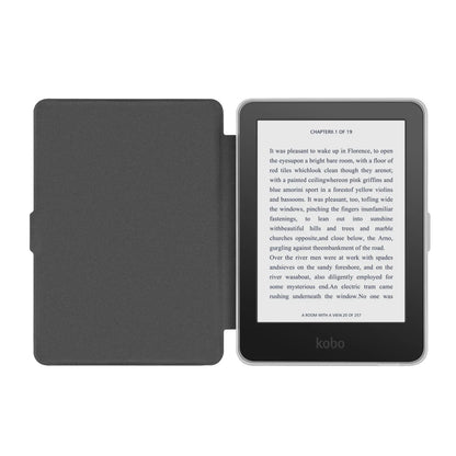 Kobo Clara 2E Case with Screen Protector — 6" Auto Sleep Leather Magnetic Cover & Transparent Acrylic Funda