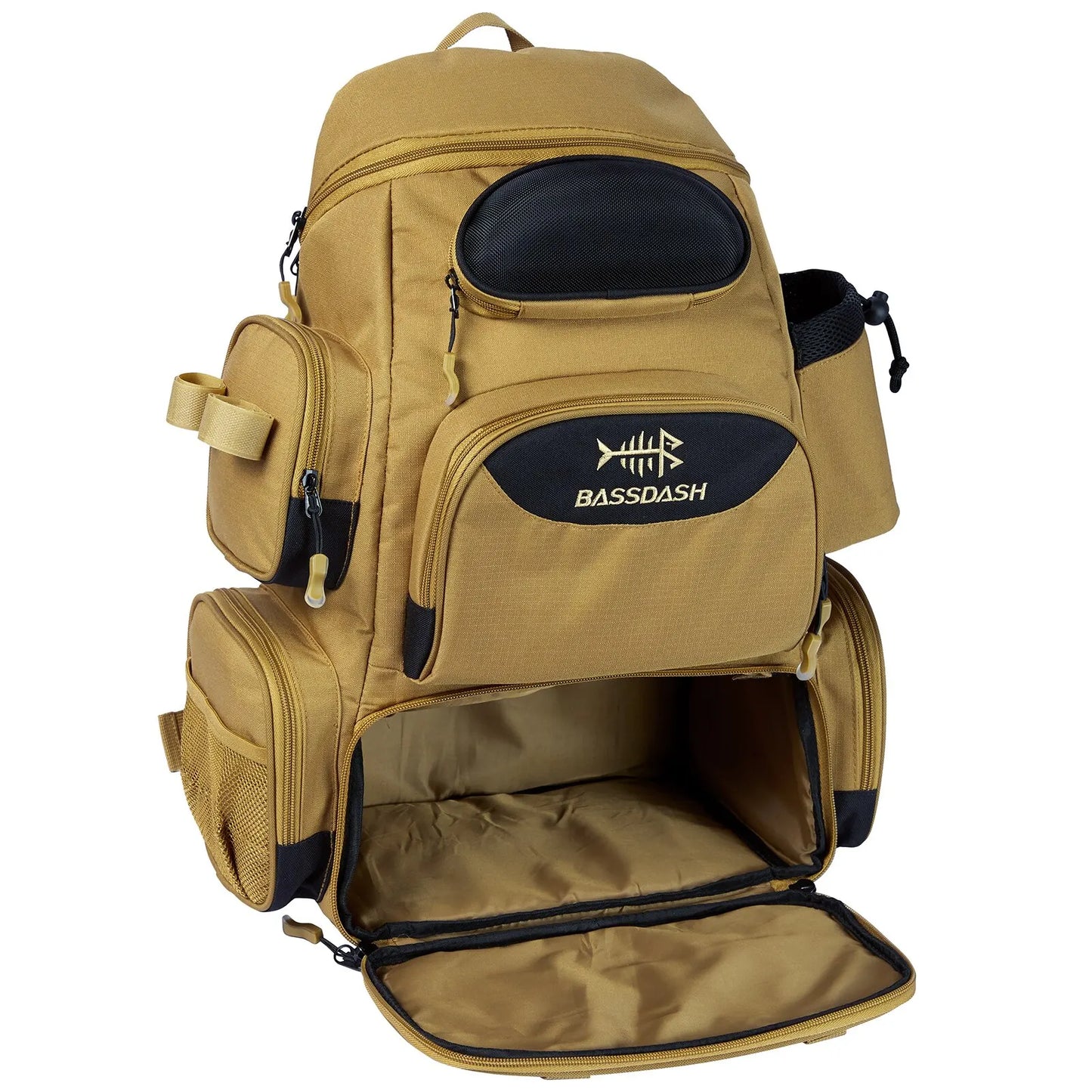 Bassdash Fishing Tackle Backpack – Lightweight Multifunctional Tactical Bag with Tackle Box