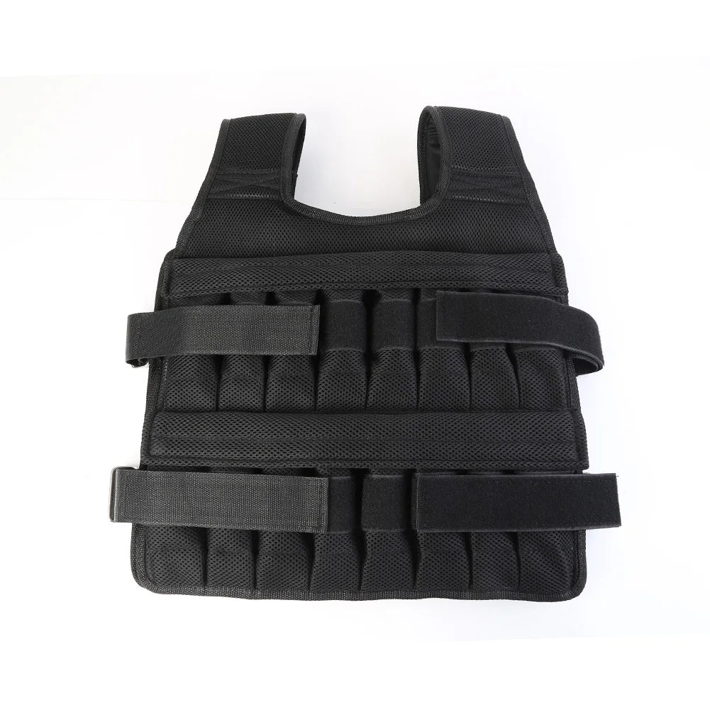 Adjustable Weight Training Vest — 3/15/35kg Fitness Running Jacket for Workout & Jogging