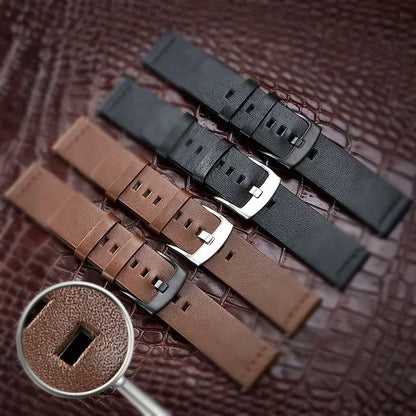 High-Quality Leather Band Strap for Apple Watch - Fits Ultra 2, Series 9/8/7/6/SE/5/4, Available in 49mm, 45mm, 44mm, 41mm, 40mm