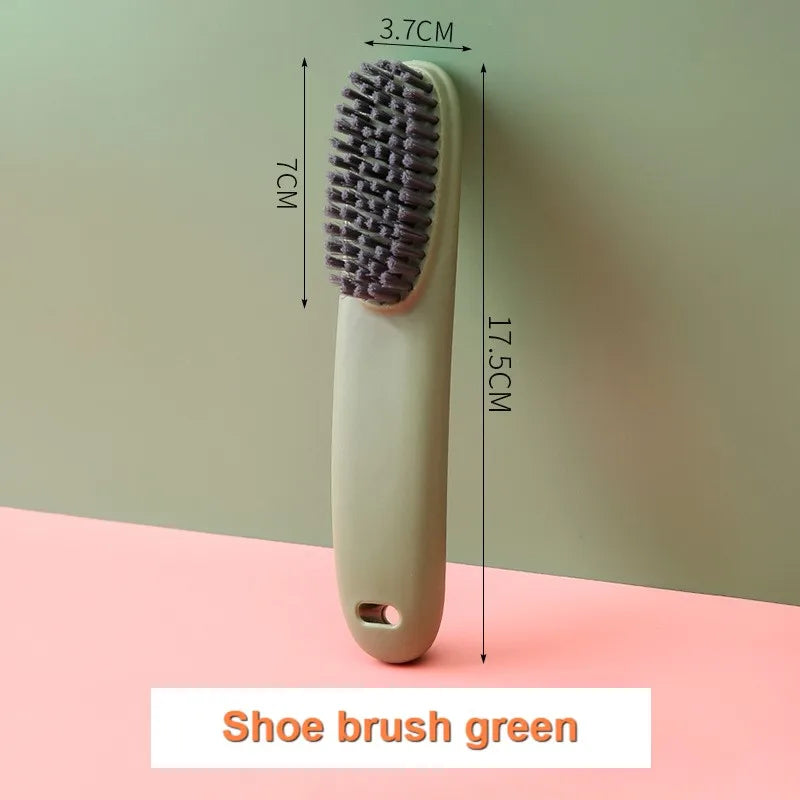 3247 Long Handle Shoe Cleaning Brush - Portable Laundry Scrub Brush Set for Home & Travel Use