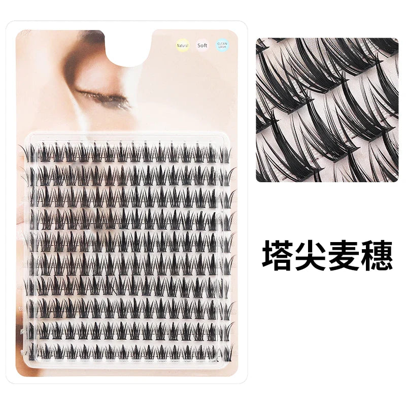 Individual Lash Extensions Kit – DIY Cluster Eyelash Book, False Lashes for Home Makeup