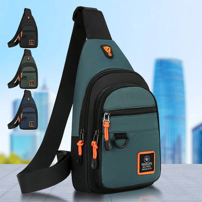 Men’s Outdoor Hiking & Cycling Shoulder Bag – Waterproof Sports Crossbody Chest Bag for Travel