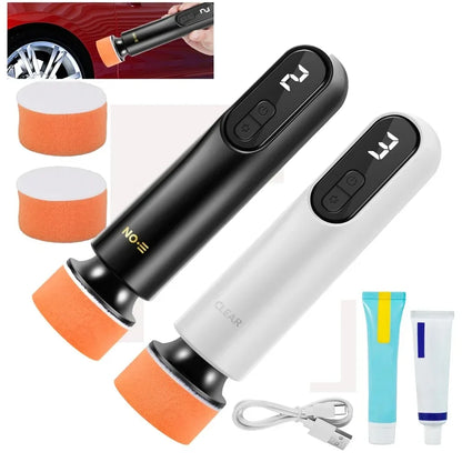 Mini Wireless Car Polisher — 12,000RPM Electric Waxing & Polishing Machine with 3 Speeds and USB Charging