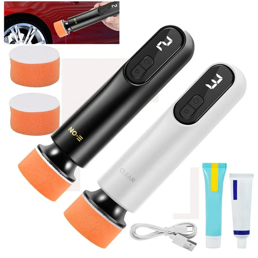 Mini Wireless Car Polisher — 12,000RPM Electric Waxing & Polishing Machine with 3 Speeds and USB Charging