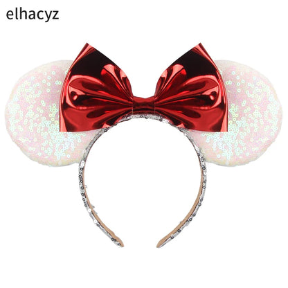 Big Classic Polka Dot Bow Minnie Mouse Ears Headband – Festival & Party Hairband for Women & Girls, Disney Trip Accessories