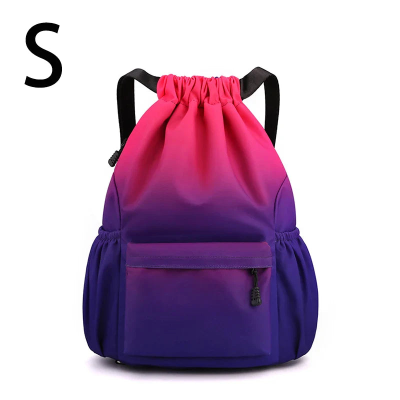 Bundle Pocket Waterproof Nylon Backpack — Portable Sports Bag for Outdoor, Camping, Swimming, Fitness, and School Use