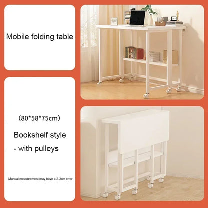 Foldable Computer Desk – Adjustable Laptop Desk for Home & Office, Space-Saving Multifunctional Folding Table