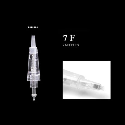5/10PCS Microblading Bayonet Needles – 1D/1R/3R/5R/5F/Nano Cartridge for PMU Eyebrow, Lip & Eyeliner Tattoo