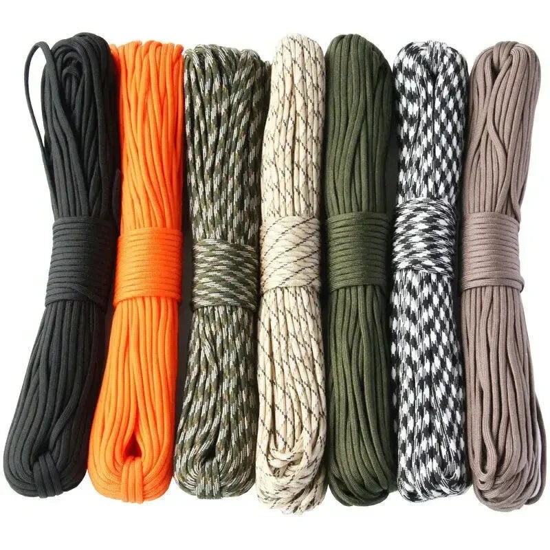 7 Core 550 Paracord Rope - 4mm Survival Cord for Camping Hiking Lanyard Tent and Outdoor Gear