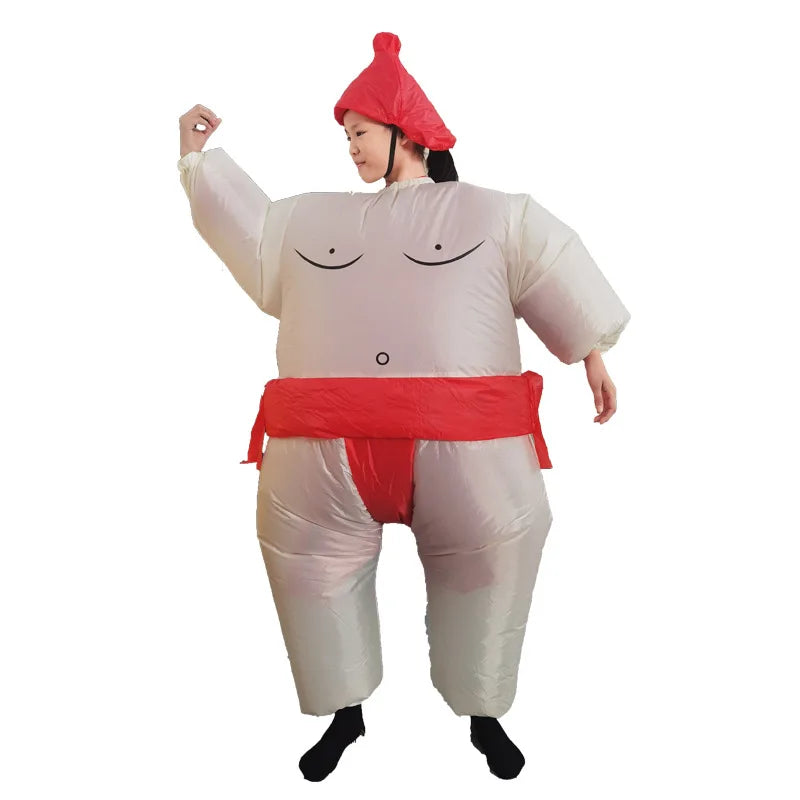2023 Inflatable Sumo Wrestler Costume – Blow-Up Cosplay Suit for Kids & Adults Party Dress