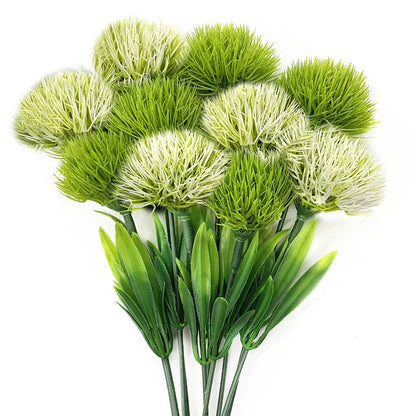 10PCS Artificial Dandelion Flower Bouquet – Mixed Plastic Fake Flowers for Wedding, Home, Party & DIY Table Decoration