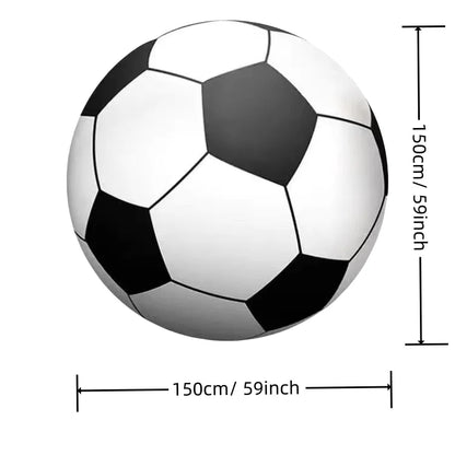 Outdoor Inflatable Soccer Ball – Giant PVC Football for Grass, Beach & School Sports Fun
