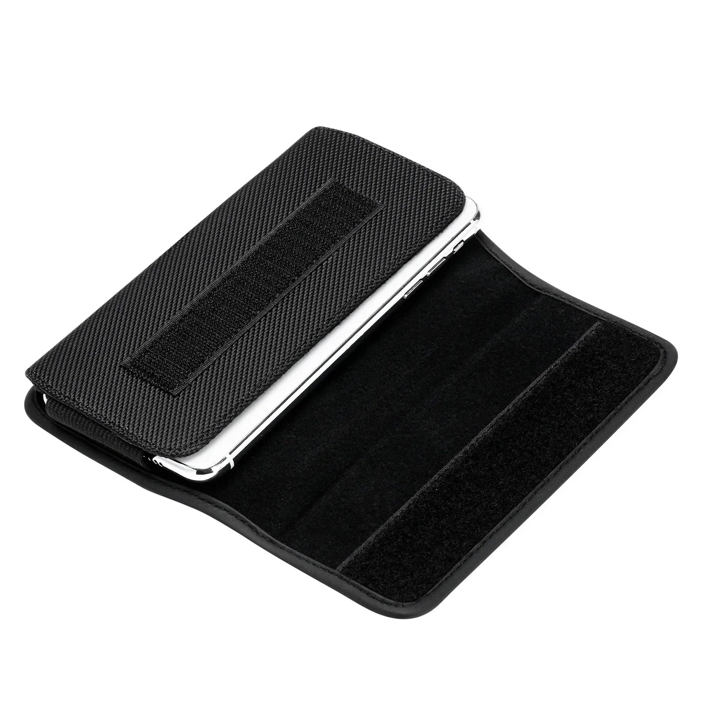 Nylon Phone Holster with Belt Clip – Waist Bag Carrying Case for iPhone 13/12/11/X/XR & Samsung Galaxy S22/S21/S20