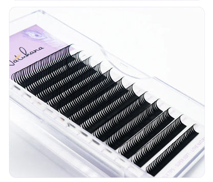 NATUHANA 0.07mm Wet Eyelash Extensions – Manga Wispy Spikes & Premade Fans for Cosplay & Volume