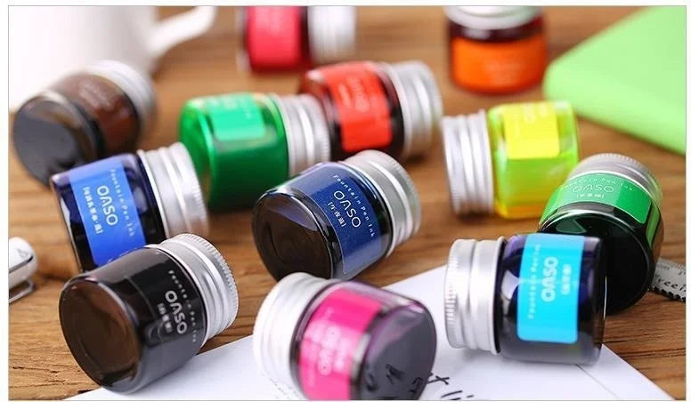20ml Colorful Smooth Liquid Ink Refill – Bright Comic Ink for Carbon Pens, Office & School Stationery
