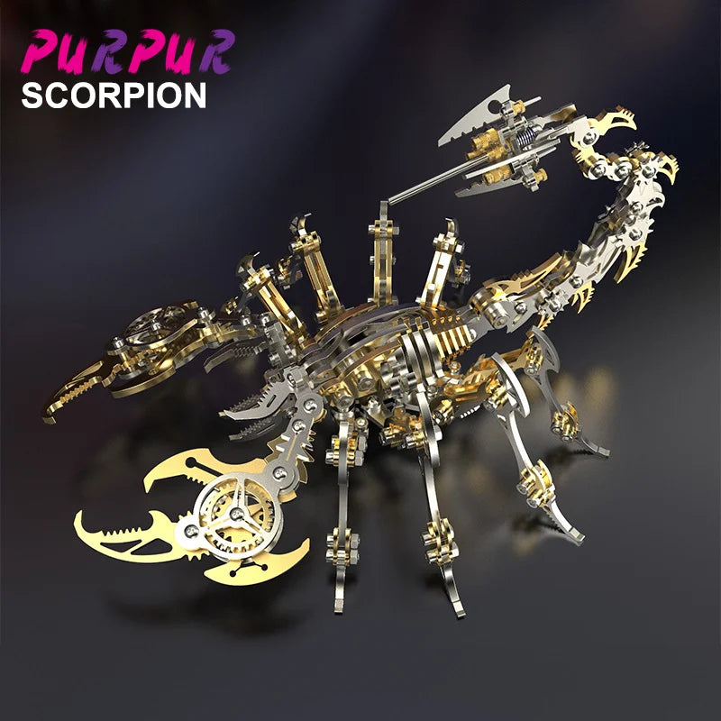 3D Metal Mechanical Insect Puzzle – Anti-Stress Assembly Toy Kit for Kids and Adults