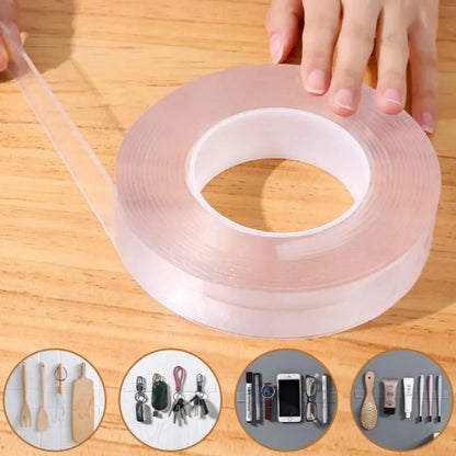 Nano Double Sided Adhesive: Waterproof Transparent Reusable Acrylic Tape for Home Bathroom Decoration - Versatile Stick-on Solution