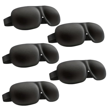 3D Contoured Sleep Mask — 100% Light-Blocking, Ultra-Soft Breathable Eye Cover for Travel, Yoga & Rest