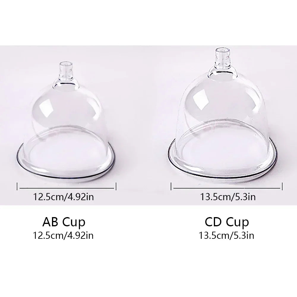 Electric Breast Enlargement Pump – Women’s Vacuum Cupping Body & Breast Massage Device with AB/CD Cups