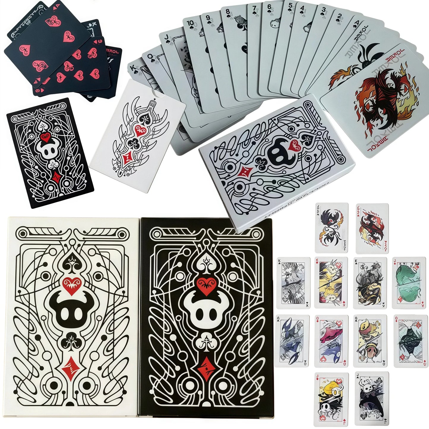 Hollow Knight Themed Playing Cards – Standard Poker Deck, Creative Family Party Board Game Cards, Portable Collectible Gift Set