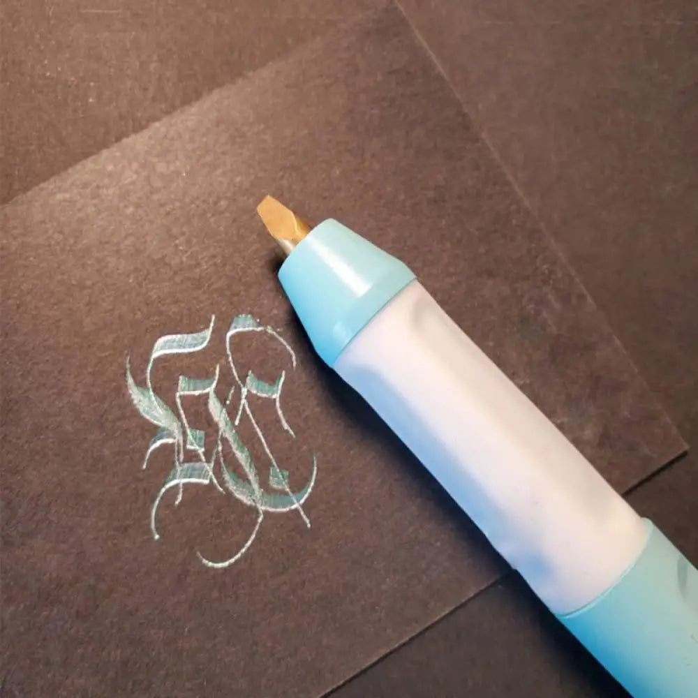 USB Hot Foil Pen with 0.8/1.5/2.5mm Tips – Slim Heat-Resistant Grip for DIY Calligraphy on Paper & Leather